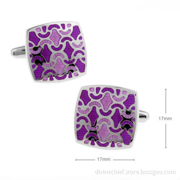 Wholesale Custom Men Engrave Cufflinks High Quality Cubic Cufflinks